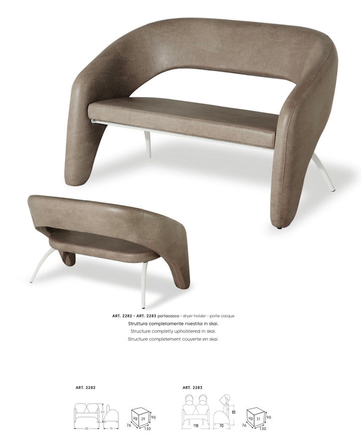 Vezzosi Wartebank Ginevra mit Halterung