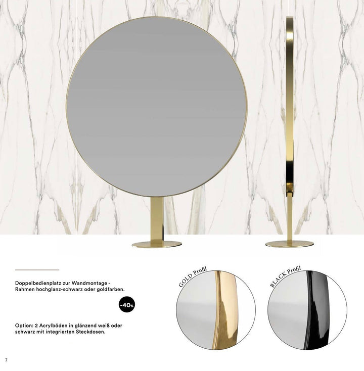 Salondesign24 Golden Insel Doppelplatz 2S