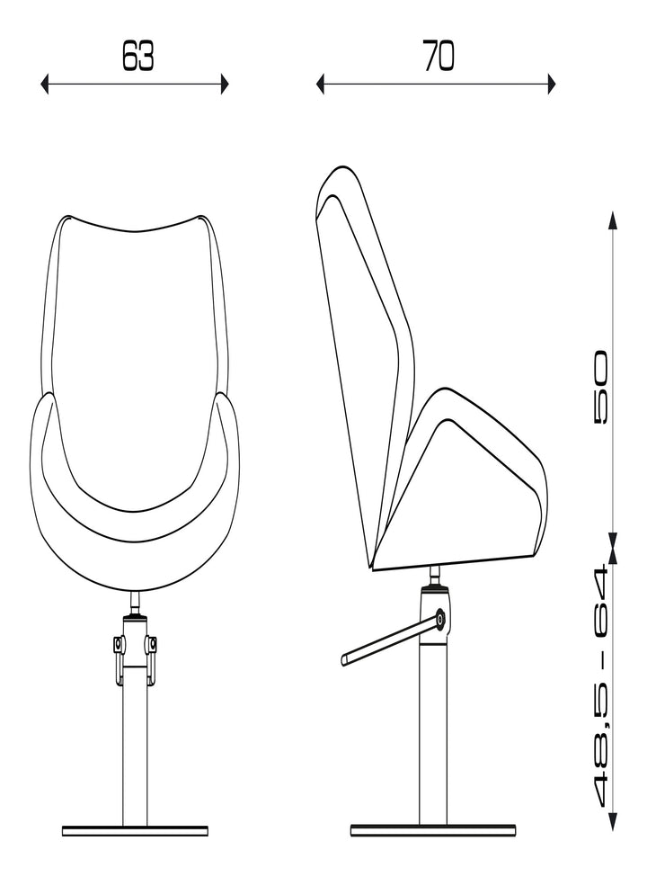 Pietranera Friseurstuhl CLAIRE MID