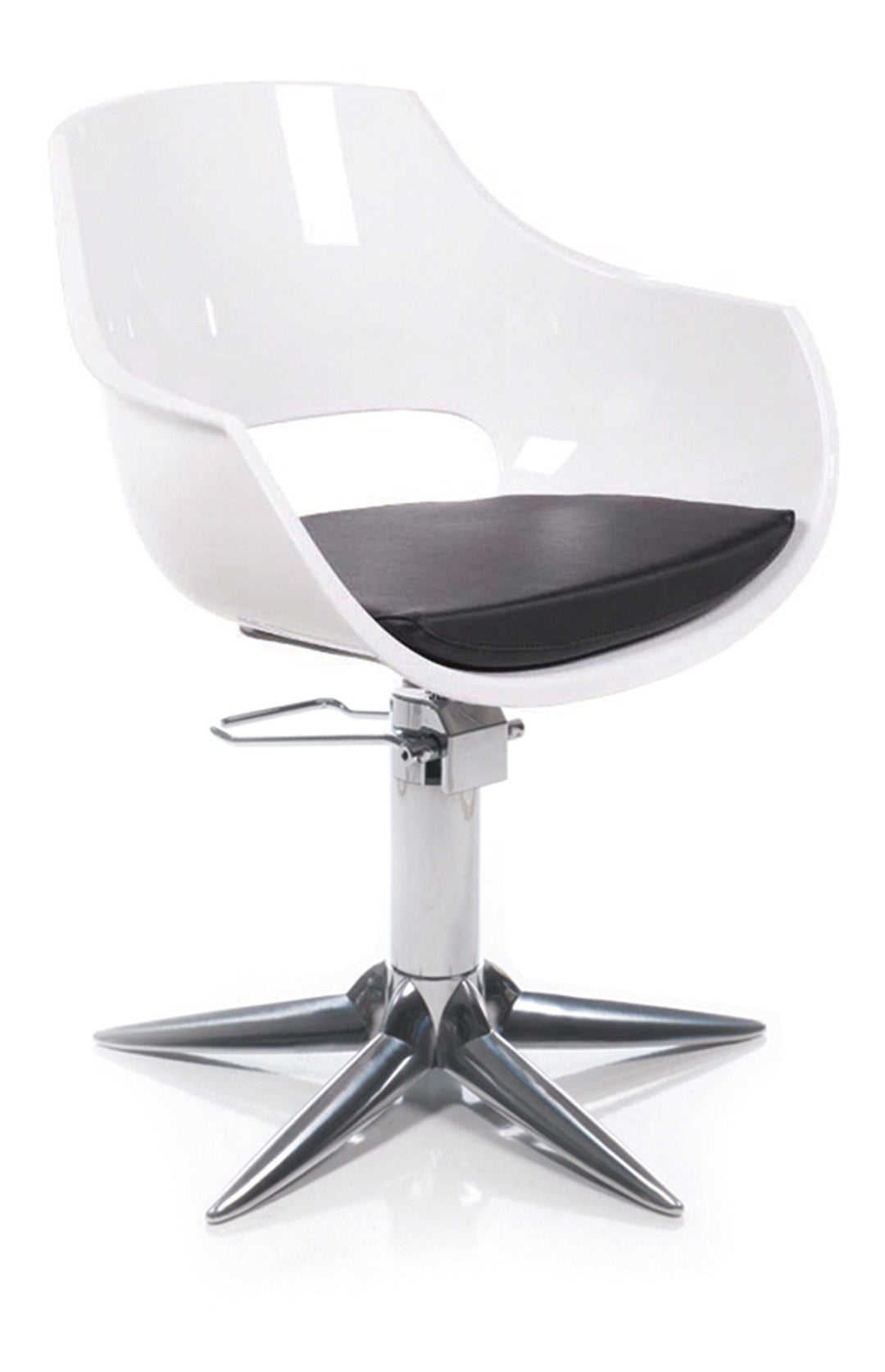 GammaStore Kappersstoel CLARA BASE PARROT frame ZWART of WIT, KUSSEN ZWART