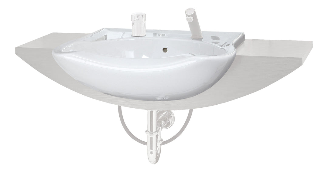 Jobst Contura öne doğru eğimli lavabo, sadece porselen
