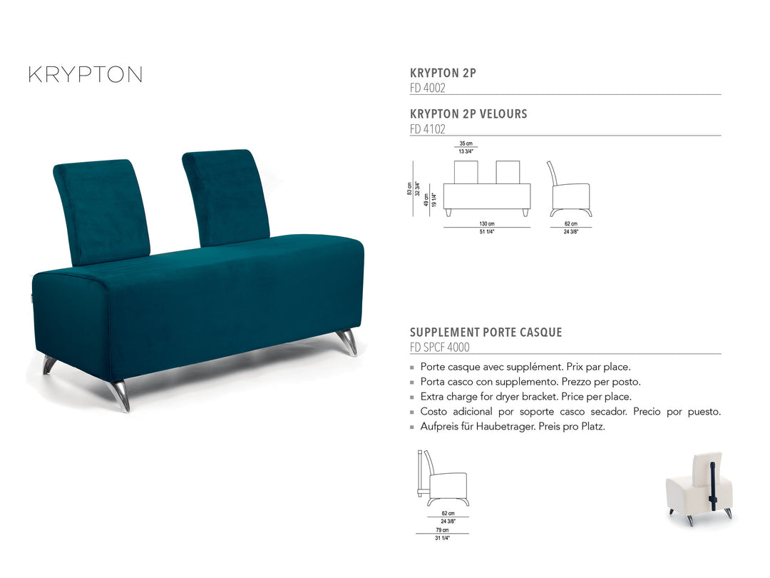 Nelson Mobilier WACHTSTOEL KRYPTON 2P
