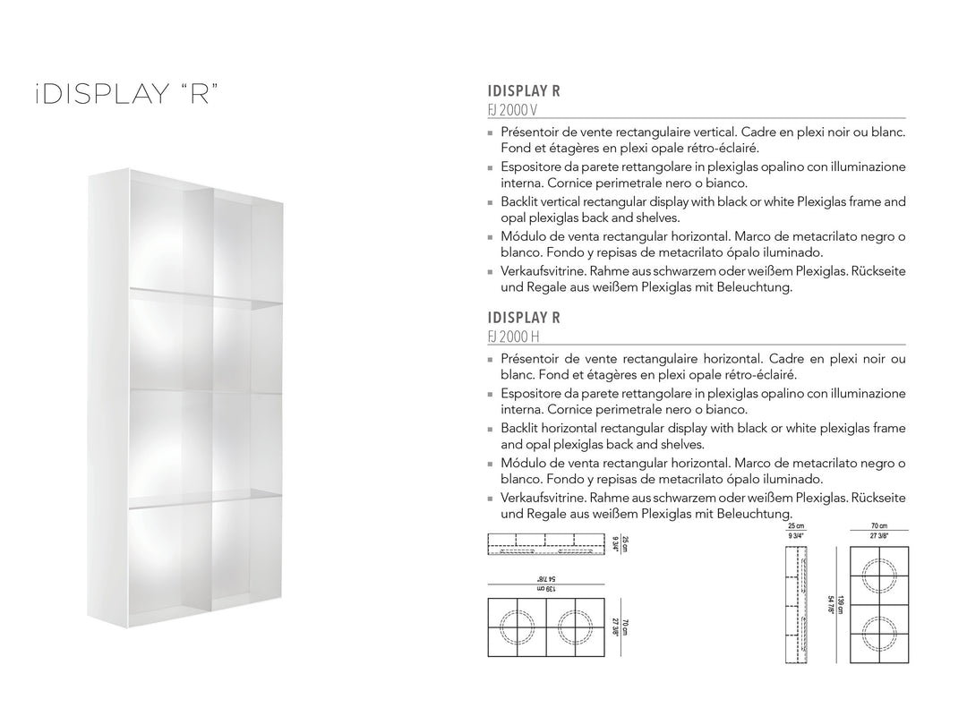 Nelson Mobilier MEUBLES DE PRÉSENTATION IDISPLAY R VERTICAL