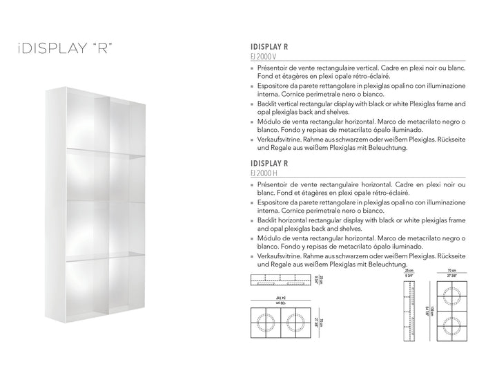 Nelson Mobilier MEUBLES DE PRÉSENTATION IDISPLAY R VERTICAL