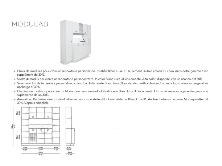 Nelson Mobilier Labo MODULAB 3