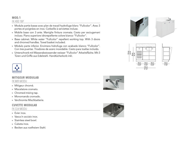 Nelson Mobilier Labo MODULAB 3