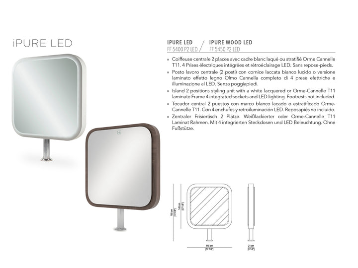 Nelson Mobilier HAIRSTYLING STATION IPURE LED