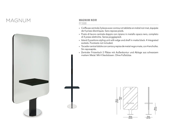 Nelson Mobilier STANȚIE DE COAFURĂ MAGNUM