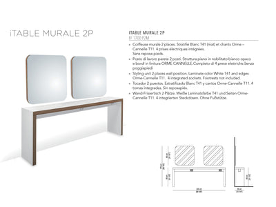 Nelson Mobilier FRISIERPLATZ ITABLE 2PL MURALE