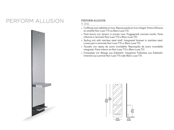 Nelson Mobilier HAIRSTYLING STATION PERFORM ALLUSION