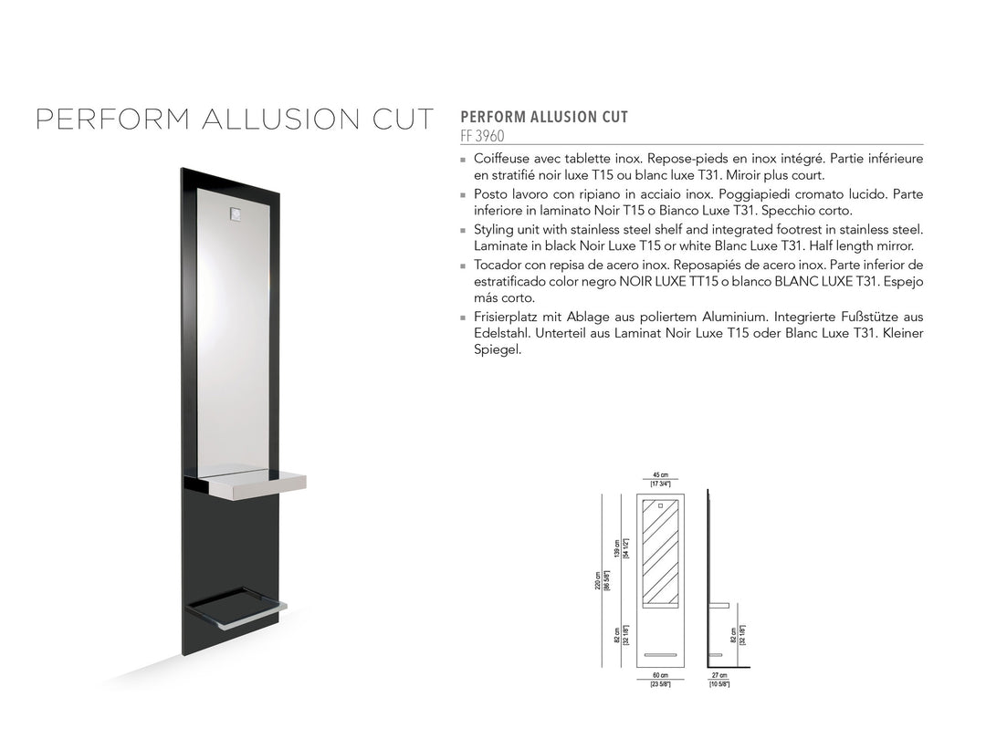 Nelson Mobilier HAIRSTYLING STATION PERFORM ALLUSION CUT
