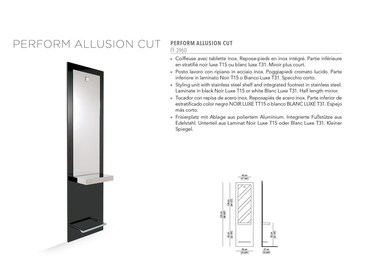 Nelson Mobilier HAIRSTYLING STATION PERFORM ALLUSION CUT