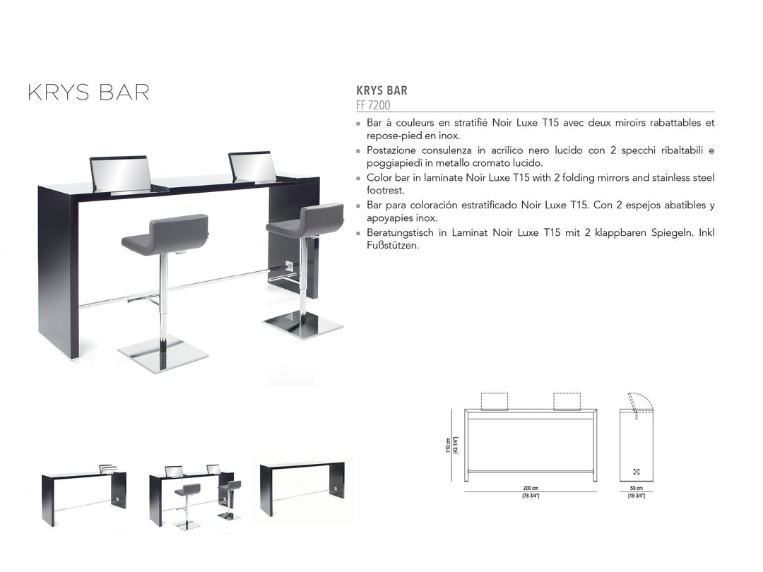 Nelson Mobilier ESTACIÓN DE PELUQUERÍA KRYSBAR