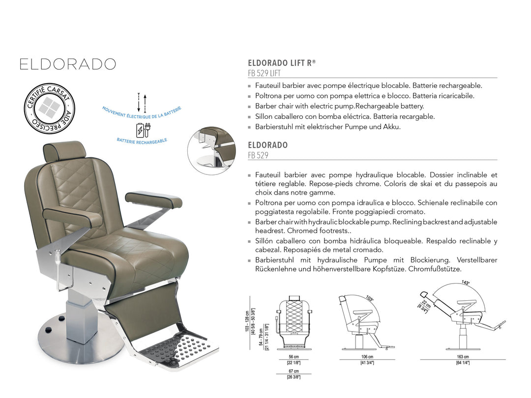 Nelson Mobilier SCAUN PENTRU BĂRBAȚI ELDORADO