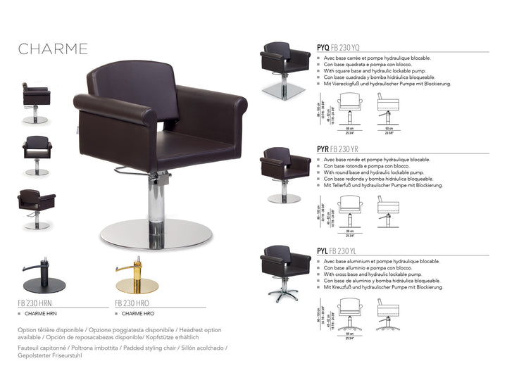 Nelson Mobilier Salon chair CHARME PYL