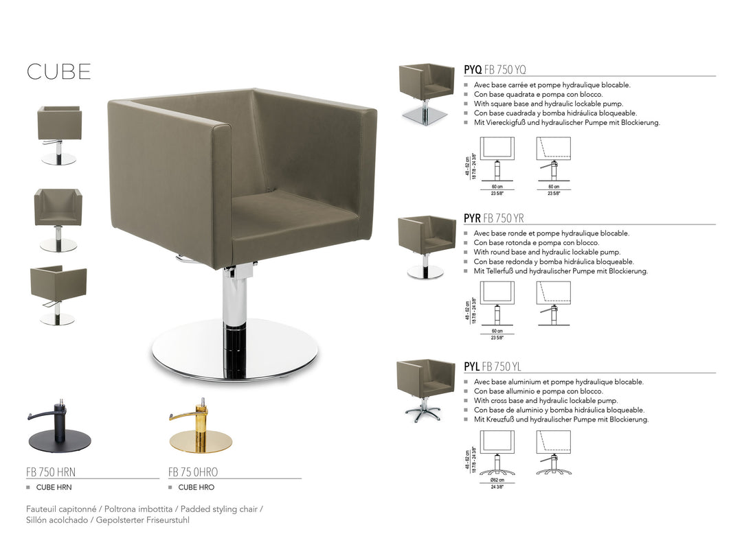 Nelson Mobilier Salon chair CUBE PYR