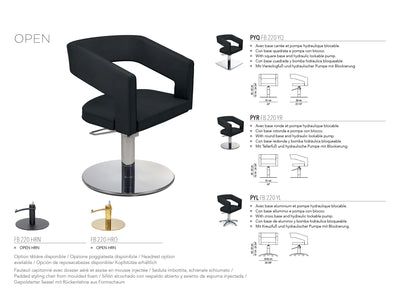 Nelson Mobilier Friseurstuhl OPEN PYQ