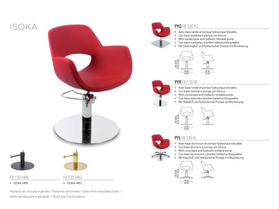 Nelson Mobilier Friseurstuhl ISOKA PYR