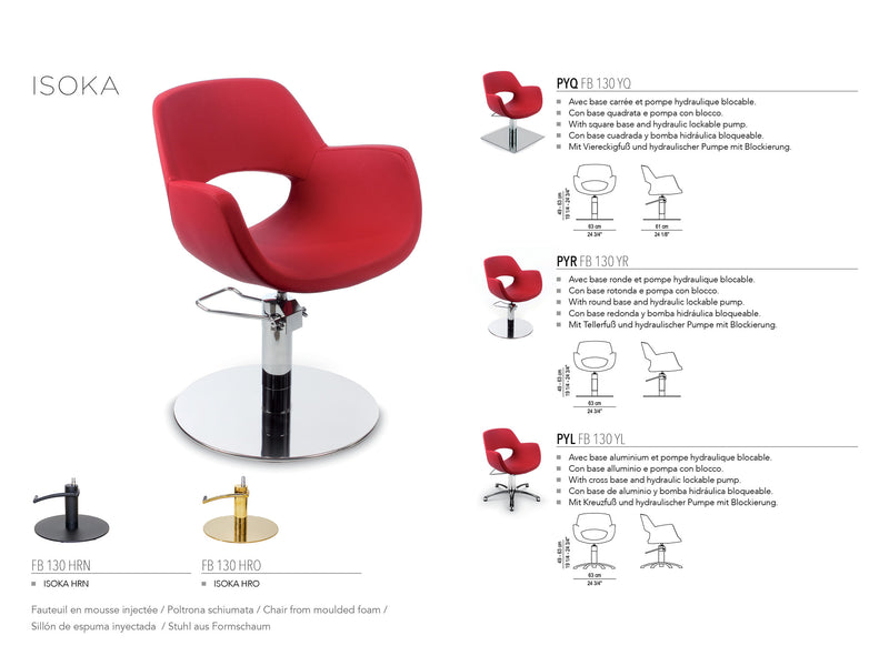 Nelson Mobilier Friseurstuhl ISOKA PYR