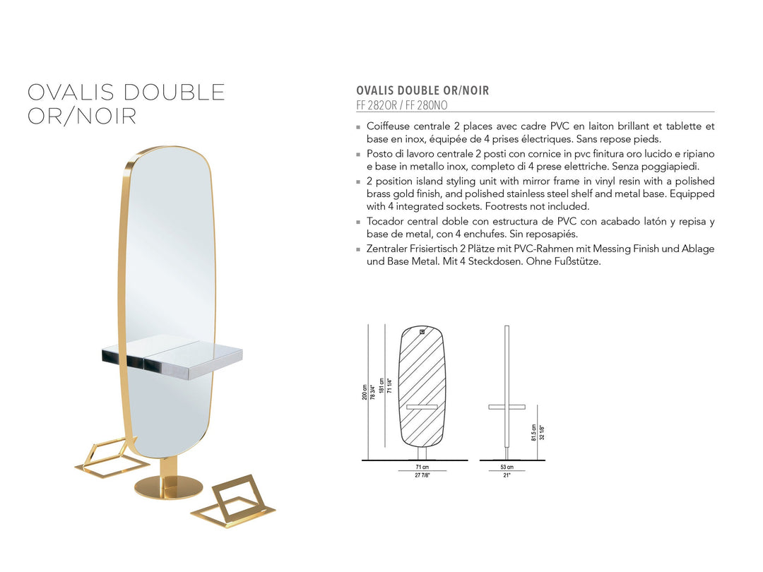 Salondesign24 KADEŘNICKÉ MÍSTO DOUBLE Gold
