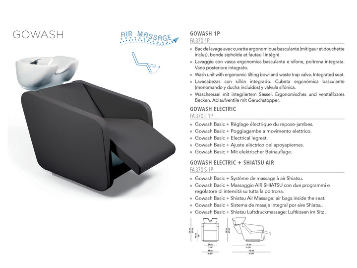 Nelson Mobilier FAUTEUIL DE LAVAGE GOWASH