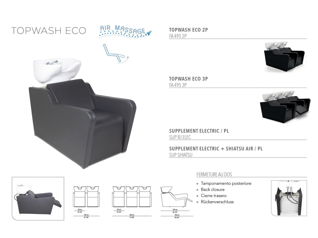 Salondesign24 SILLÓN DE LAVADO Husky ECO 3PL