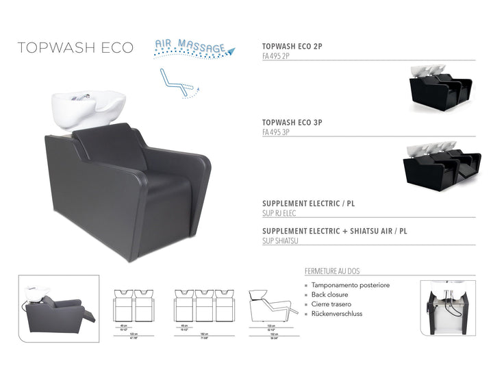 Salondesign24 SILLÓN DE LAVADO Husky ECO 3PL
