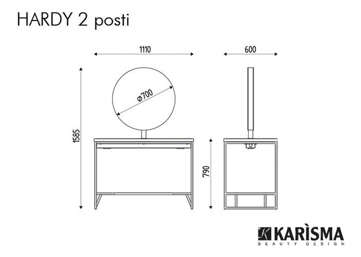 Karisma Dvojité kadeřnické místo Hardy