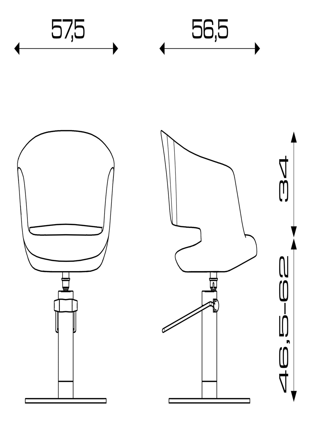Pietranera STUHL OYSTER OPTIMA