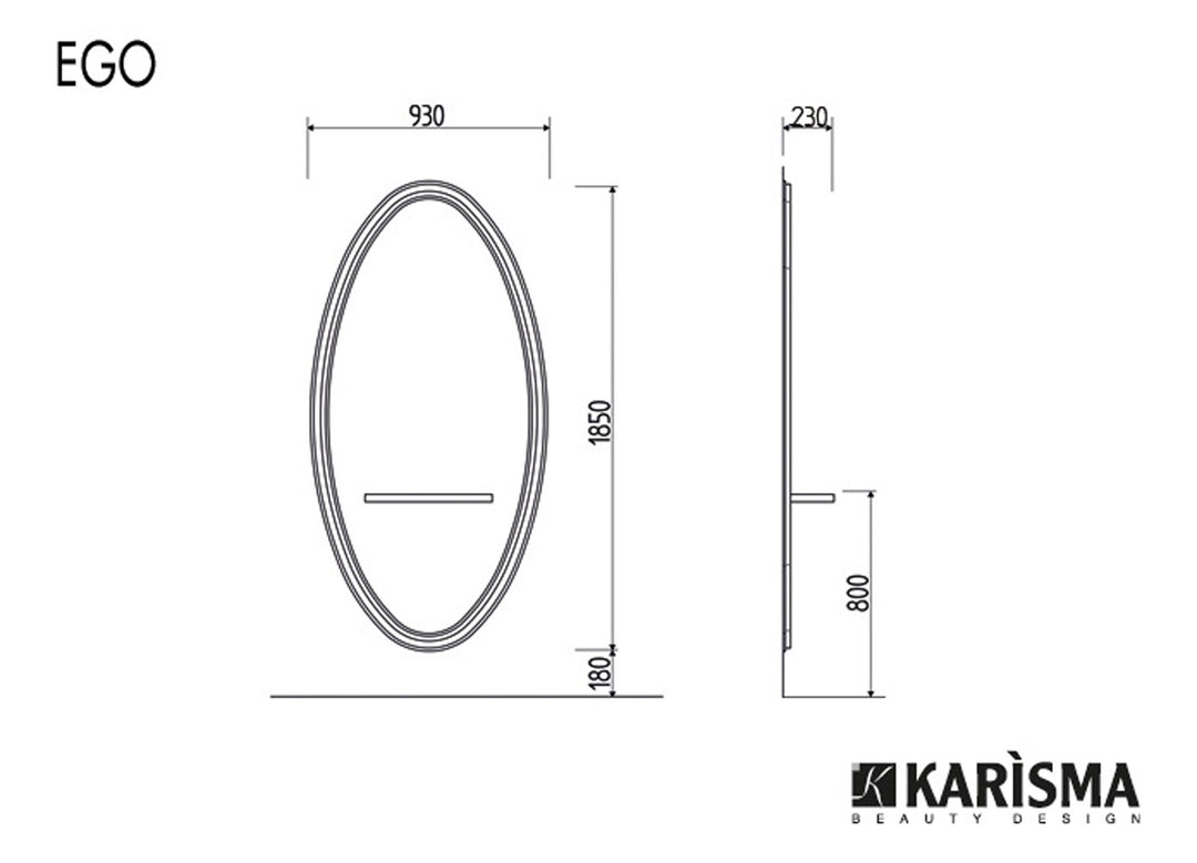 Karisma Puesto de peluquería de pared EGO