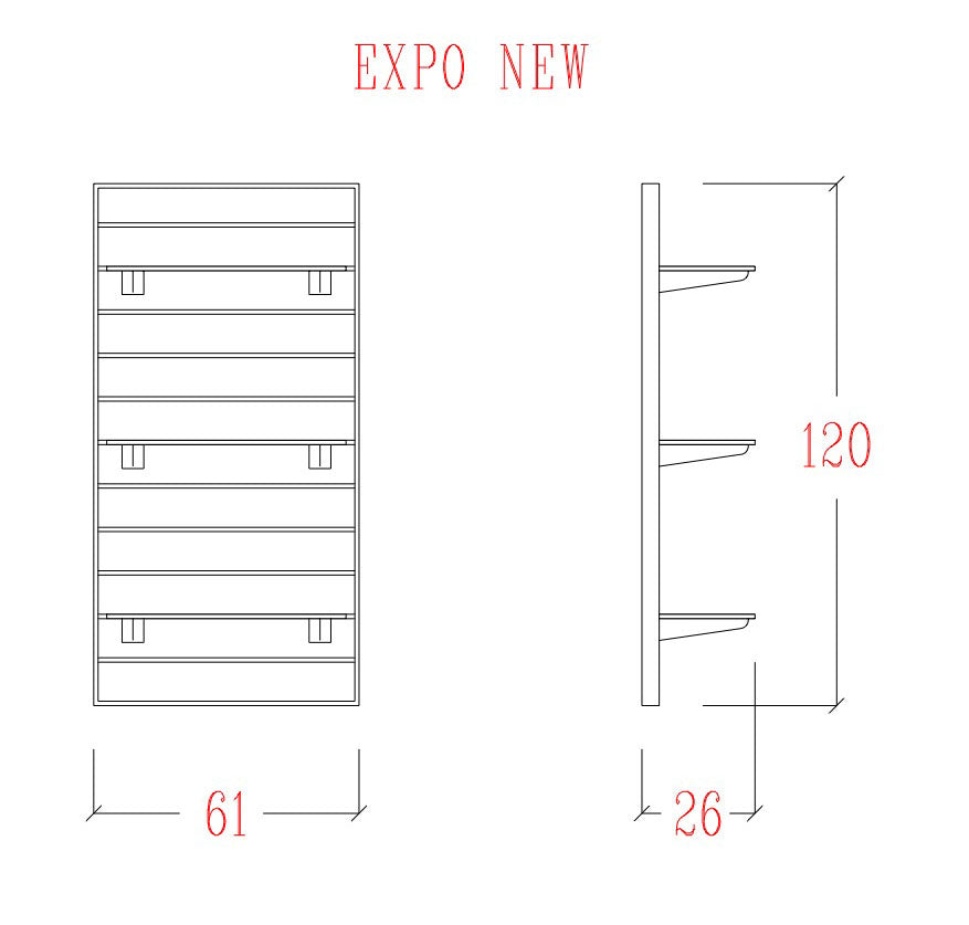 رف بيع Vezzosi Expo new