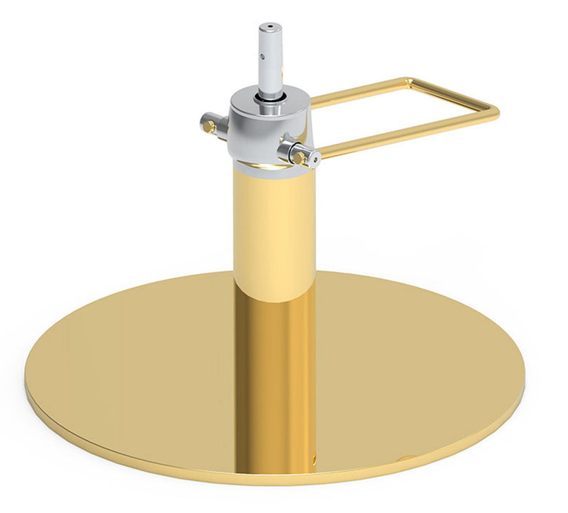 Hairdresser's Chair Chair Base with Pump gold-coloured