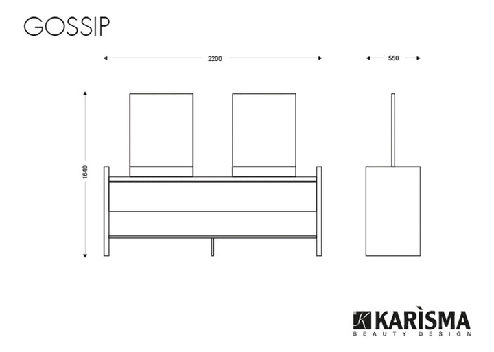 Karisma Kadeřnický stolek GOSSIP 4-ER