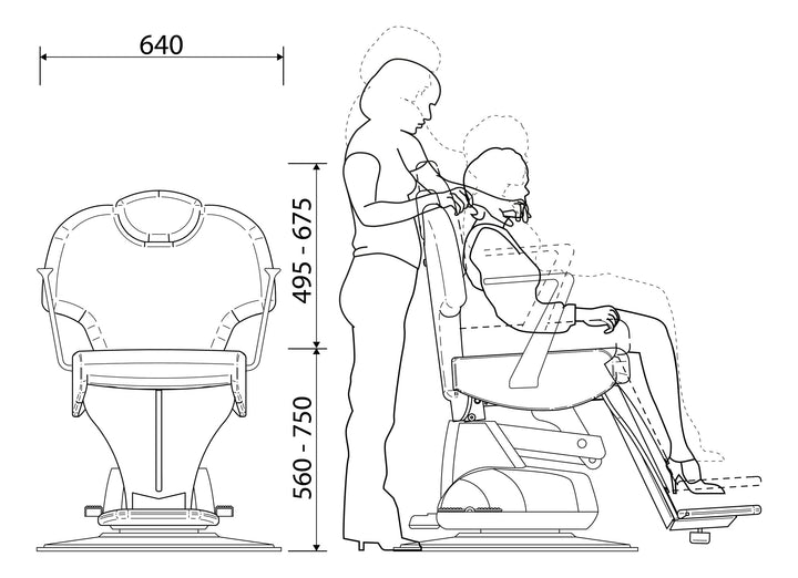 Karisma Electric Barber Chair HABANA LIFT