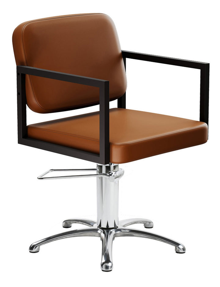 Sedia da parrucchiere Karisma Kiss con braccioli imbottiti