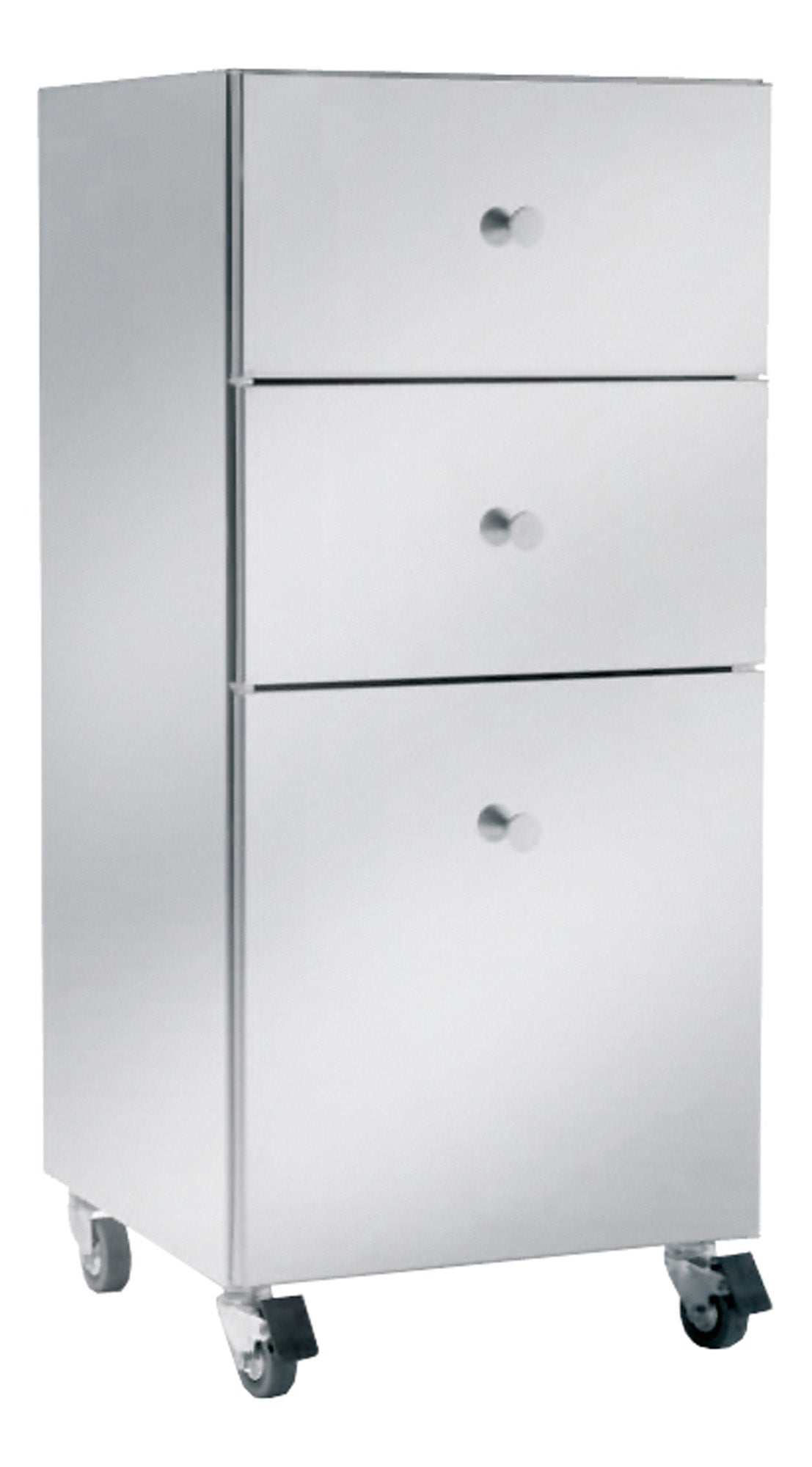 Pietranera WALLY ARBEITSWAGEN AUS EDELSTAHL MIT 1 GROSSE UND 2 KLEINEN SCHUBLADEN