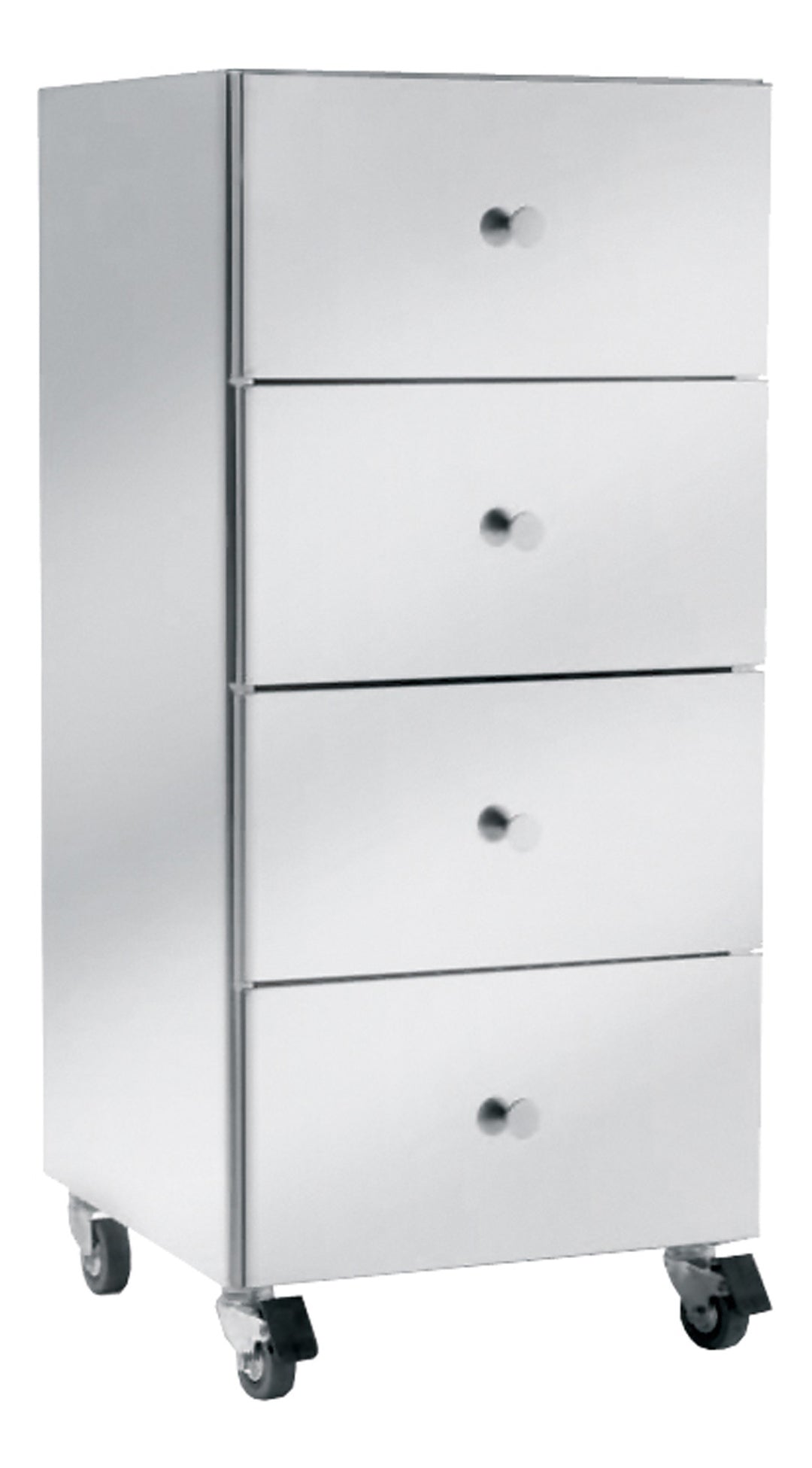 Pietranera WALLY ARBEITSWAGEN AUS EDELSTAHL MIT 4 KLEINEN SCHUBLADEN