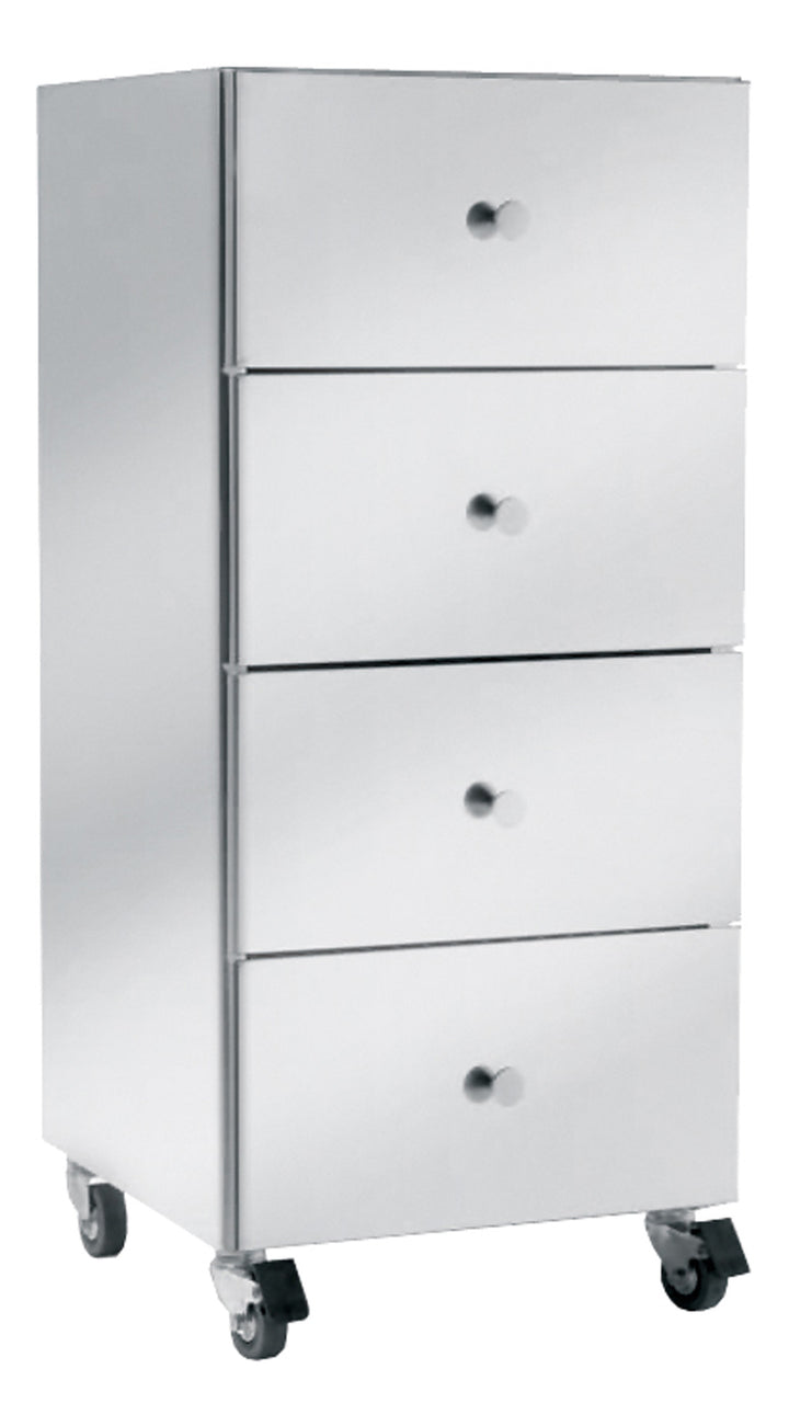 Pietranera WALLY ARBEITSWAGEN AUS EDELSTAHL MIT 4 KLEINEN SCHUBLADEN