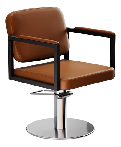 Karisma Kiss hairdressing chair with padded armrests