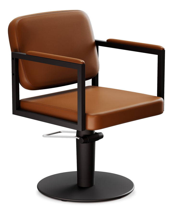 Sedia da parrucchiere Karisma Kiss con braccioli imbottiti