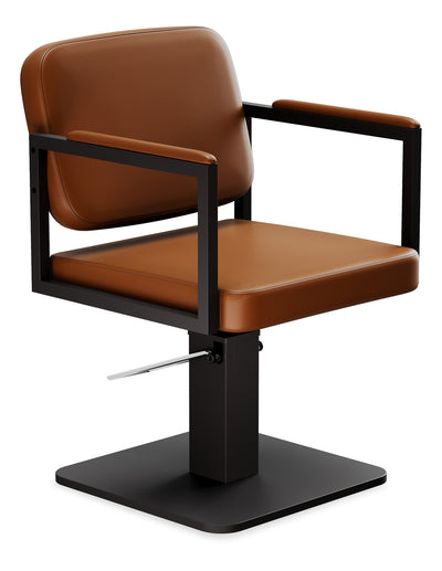 Styling-Stuhl für professionelle Salons und Friseure, schwarzer moderner  Friseurstuhl – breiter Sitz, starker Rahmen und hydraulische Pumpe, Damen  und Herren: : Kosmetik