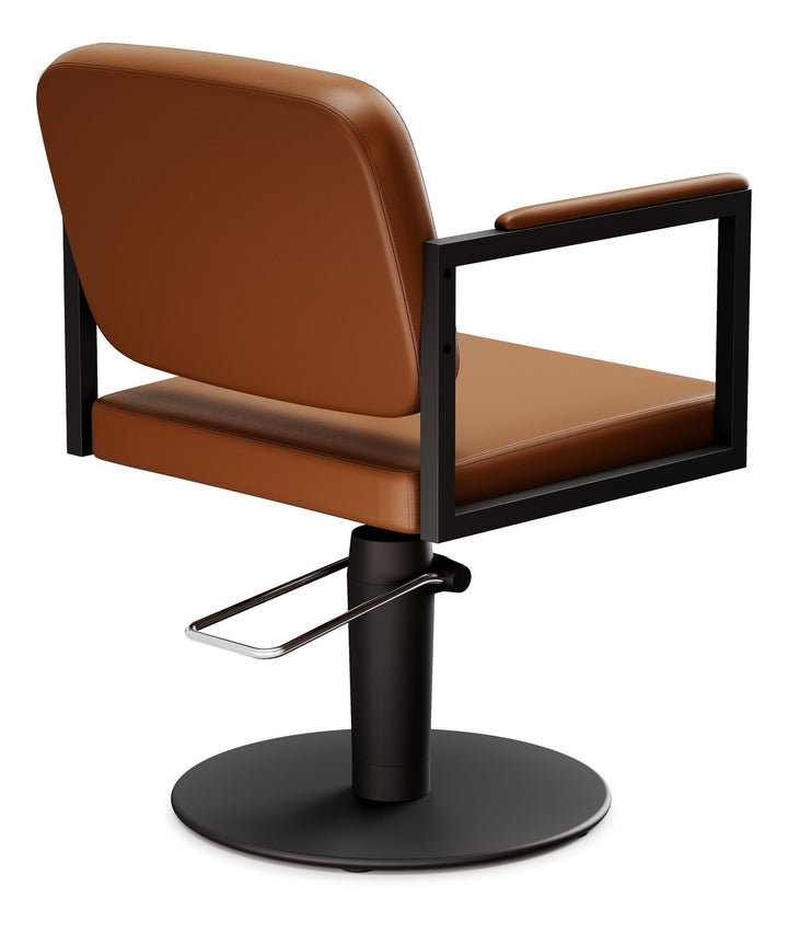 Sedia da parrucchiere Karisma Kiss con braccioli imbottiti