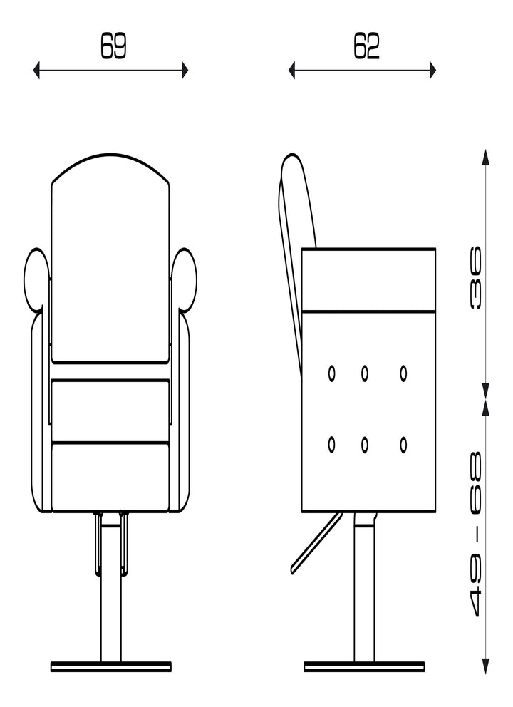 Pietranera Friseurstuhl LONDRA OPTIMA
