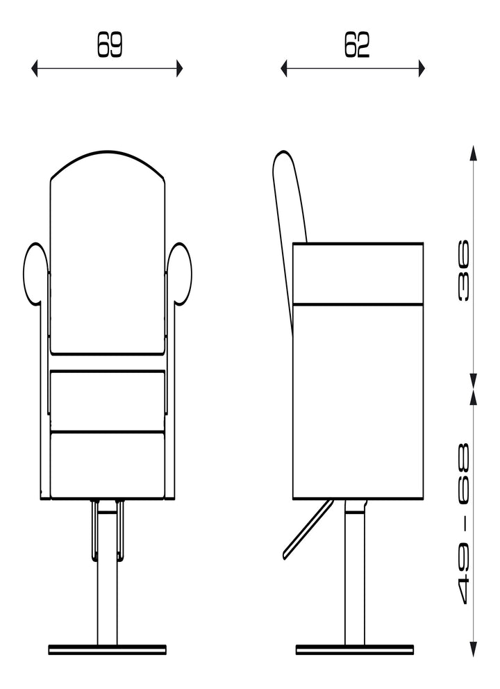 Pietranera Friseurstuhl LONDRA MID