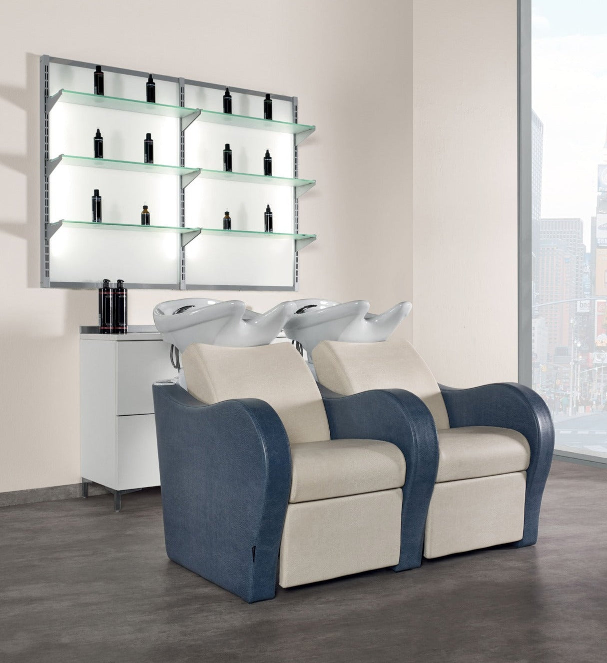 Salon Ambience LUXURY DOUBLE WASH SOFA, MASSAGE