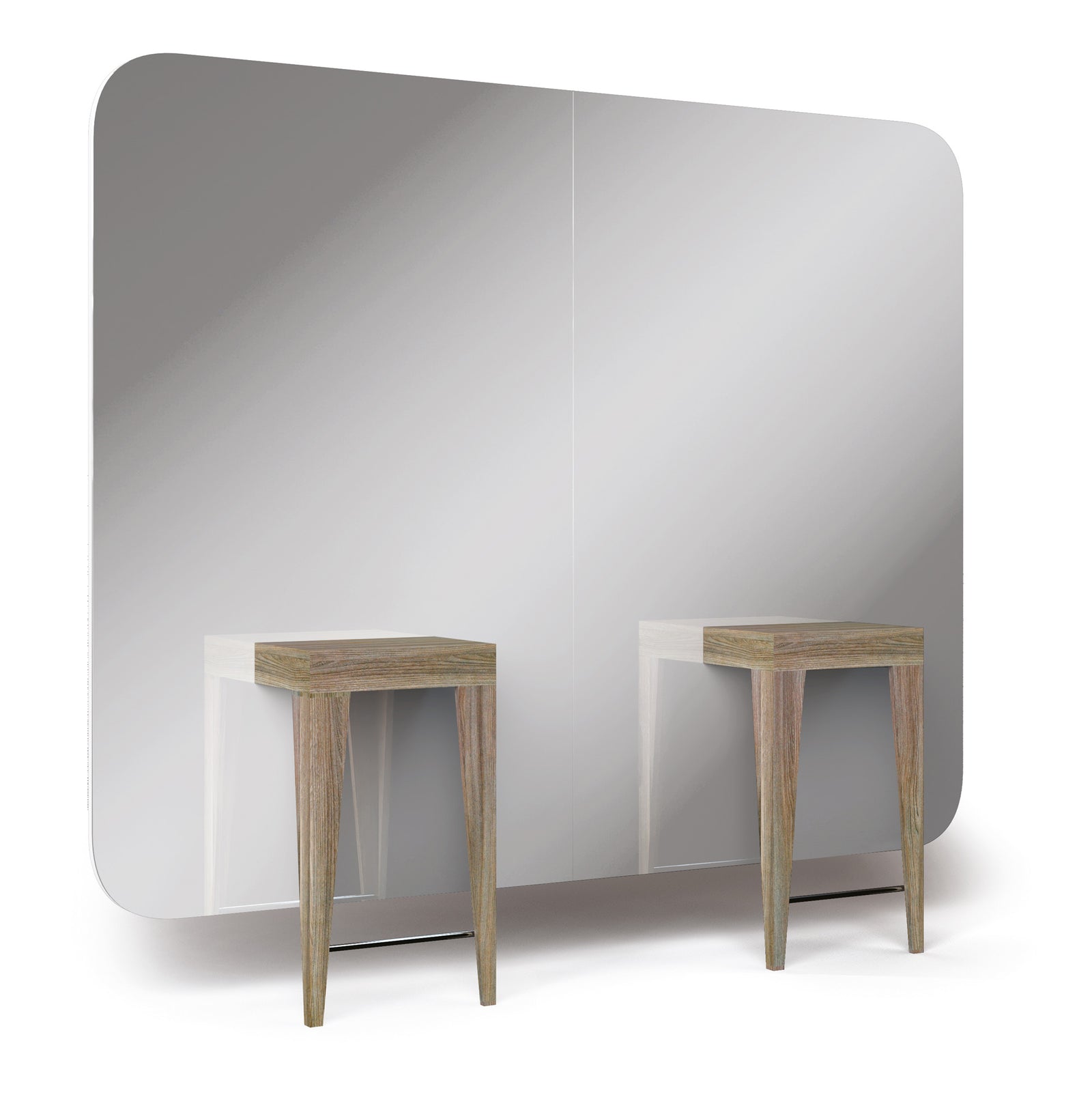 GammaStore Specchio da parrucchiere MADISON INFINITE 2P ACRYLIC, WALL