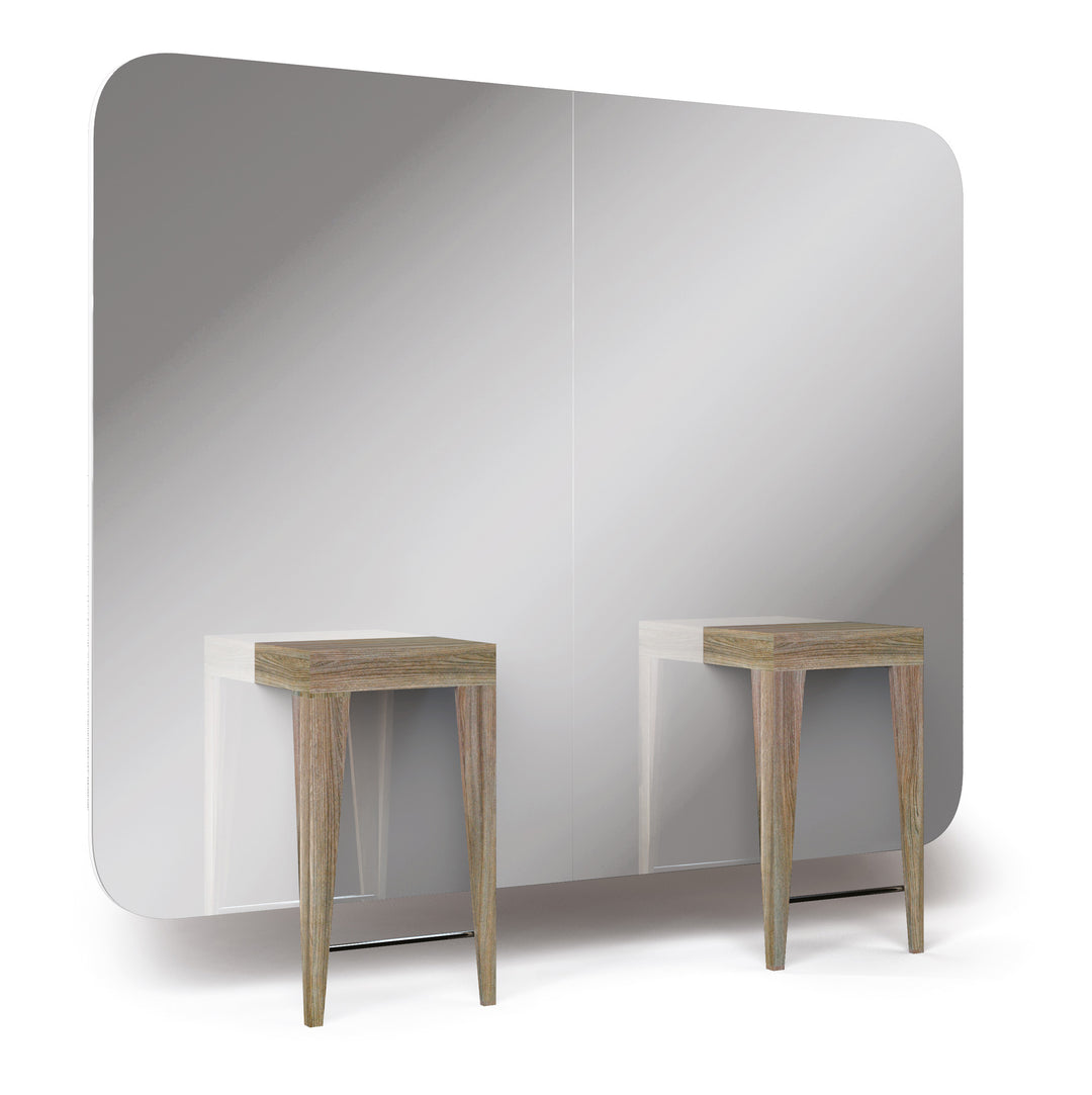 Oglinda de coafură GammaStore MADISON INFINITE 2P WOOD, WALL
