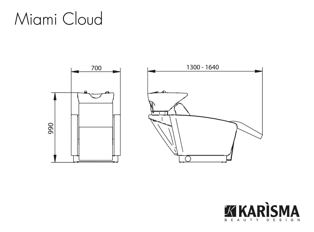 منصة غسيل الرأس MIAMI CLOUD من Karisma