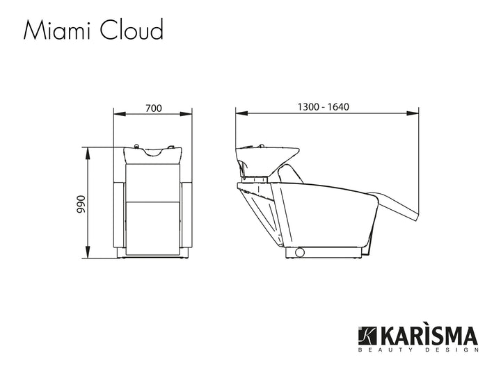 منصة غسيل الرأس MIAMI CLOUD من Karisma