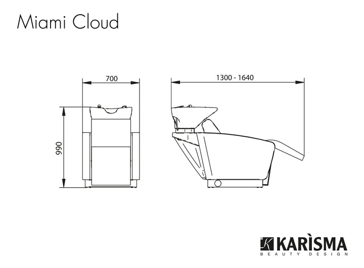 Karisma Mycí box (zadní mytí) MIAMI CLOUD